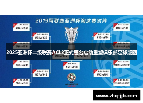 2025亚洲杯二级联赛ACL2正式更名启动重塑俱乐部足球版图